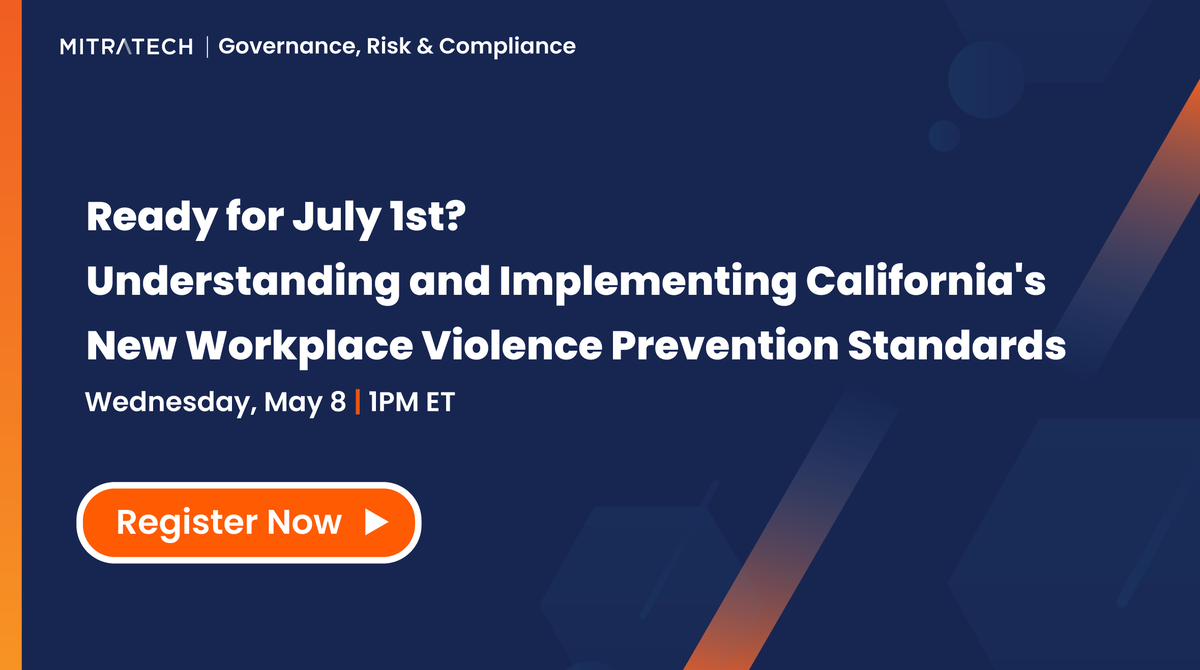 syntrio's tweet photo. Is your California workplace prepared for the new violence prevention standards taking effect on July 1st, 2024?

https://t.co/v3KfZ5LA3S

#compliance #law #californialaw #training #violenceprevention https://t.co/awHM1mEeZ8