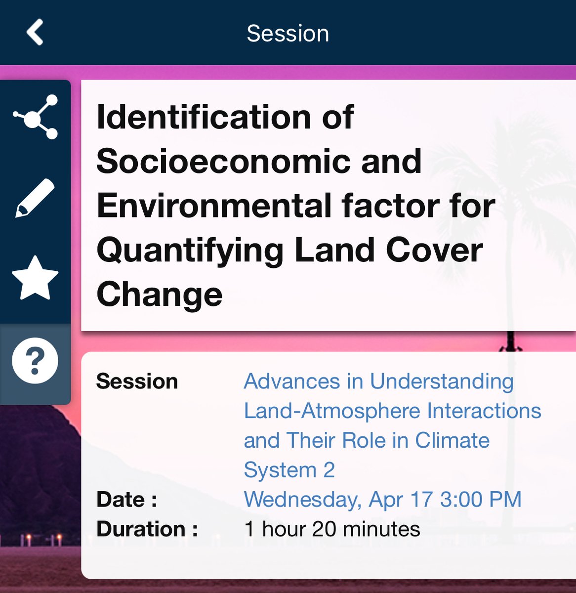 Research by UCA Geographer Yaqian He and colleagues will be presented in a paper titled 'Identification of Socioeconomic and Environmental Factors for Quantifying Land Cover Change' this afternoon at 3PM in Convention Center 305A. @theAAG #AAG2024