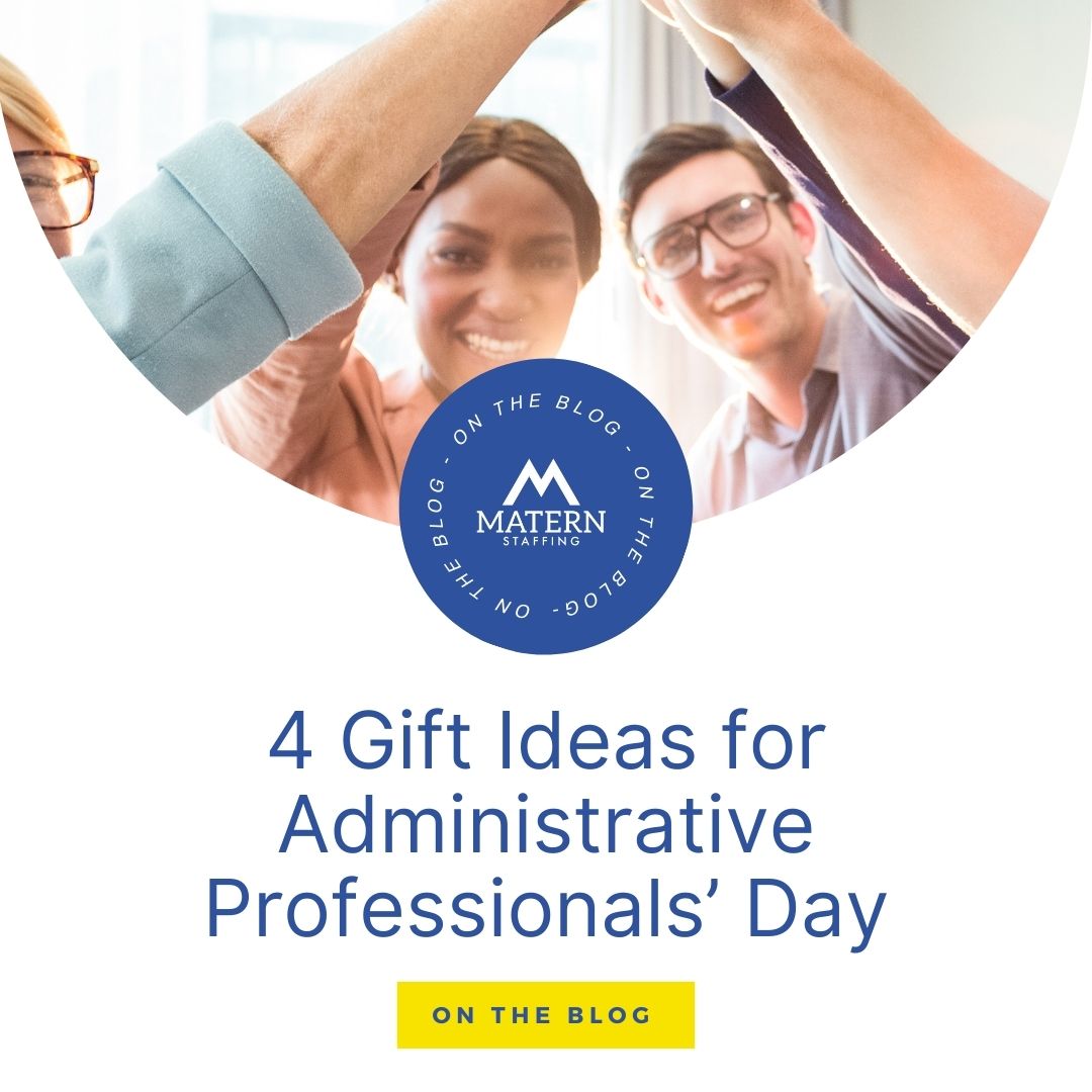 1 week to go until Administrative Professionals' Day. Need gift ideas for the office wizard behind the chaos curtain? Don't worry, we've got you covered --> maternstaffing.com/gift-ideas-adm… #newblogpost #giftideas #ontheblog