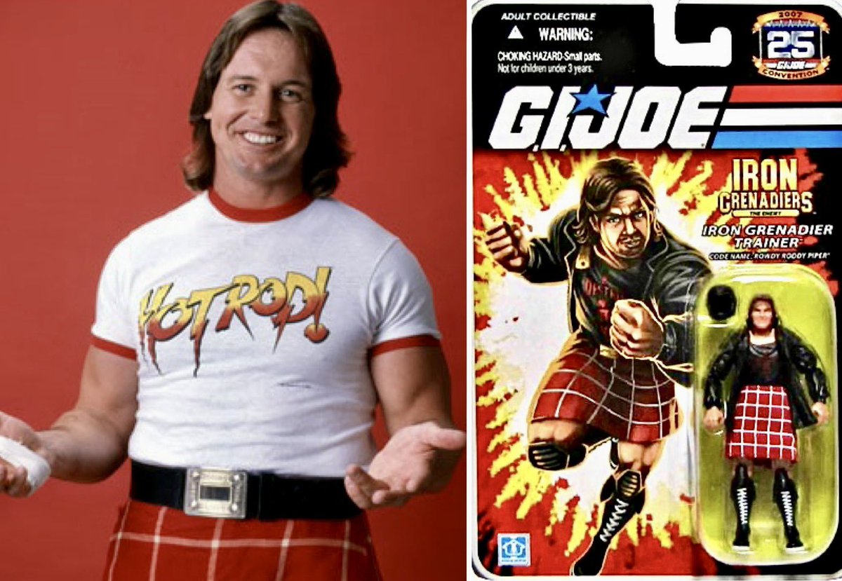 The Finest remembers the late, great 'Rowdy' Roddy Piper on what would have been his 70th birthday! 💥 💥 💥 What's your favorite memory of Roddy? #GIJoe #rowdyroddypiper #RoddyPiper #thefinestcc @_SgtSlaughter