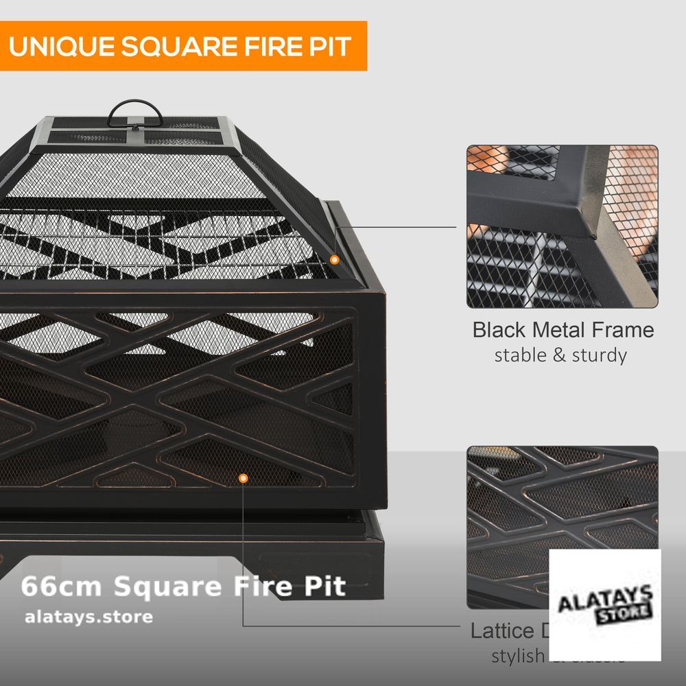 Check out this product 😍 66cm Square Fire Pit 😍 
by Outsunny starting at £95.99. 
Shop now 👉👉 alatays.store/products/66cm-…
#ALATAYS #ukshopping #ukshopping #onlineshopping #ukshop #onlineshoppinguk #OnlineShopping #ShopNow
