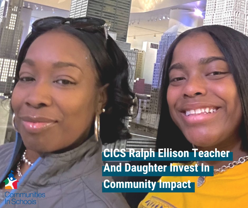 Mrs. Shlinda Greer, CICS Ralph Ellison College &amp; Career Readiness Seminar teacher, is sowing seeds in her community and classroom alongside her daughter at Communities in Schools Chicago! Click the link to learn more! tinyurl.com/4r9t2dew