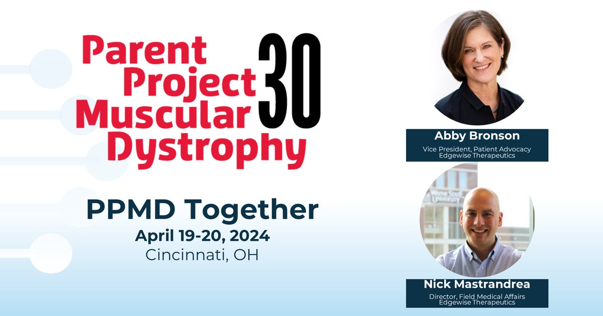 We’re heading to Cincinnati, OH this week for @ParentProjectMD Together which is about coming together, sharing experiences and shaping a future where every individual affected by #Duchenne and #Becker can thrive. donate.parentprojectmd.org/event/ppmd-tog…