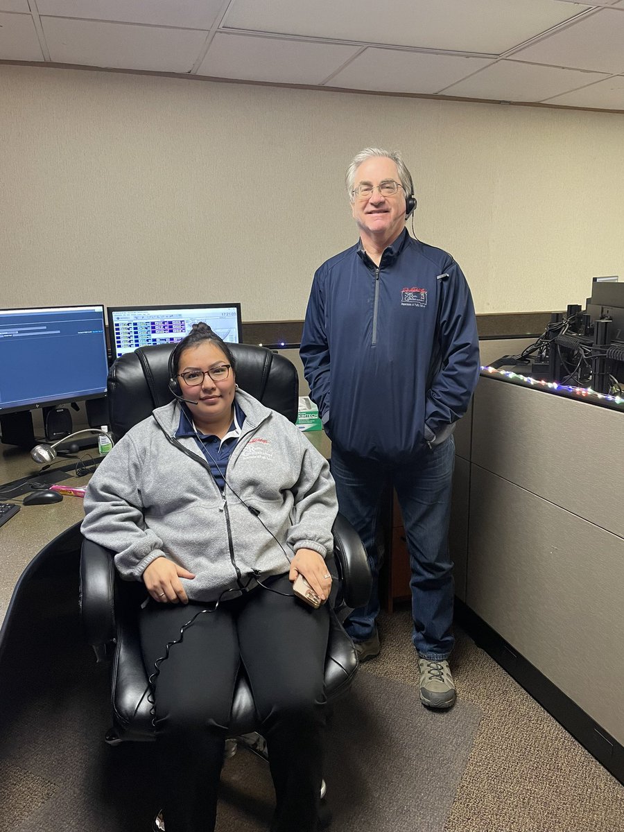 Here is another couple of our great dispatchers we have working at Huron State Radio! Thanks for all you do! #keepsdsafe