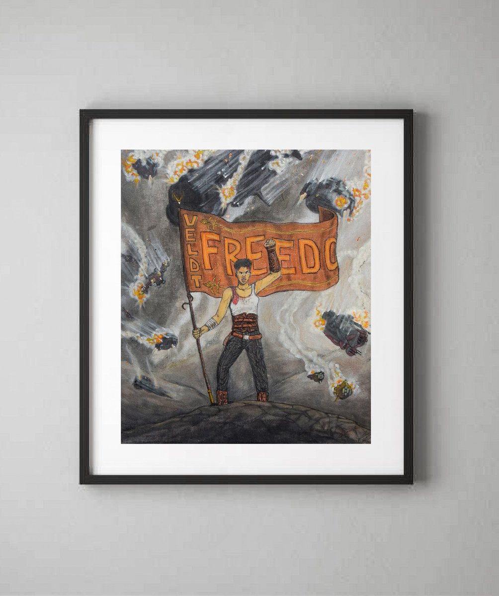 OUMAROU__TAO's tweet photo. New painting : "Veldt Freedom", a Scargiver fan art
Rebel Moon - Part Two, a @ZackSnyder film playing April 19 on @netflix 

Art inspires Art https://t.co/aBQhYkmwTH
