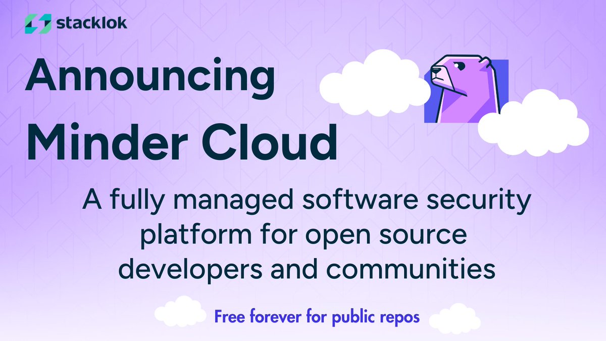 (2/2) Our second announcement: Minder Cloud! Having high-quality intelligence about open source packages is only as useful as an organization’s or a community’s ability to drive policies that shape developer behavior. That’s why we launched the open source software security…