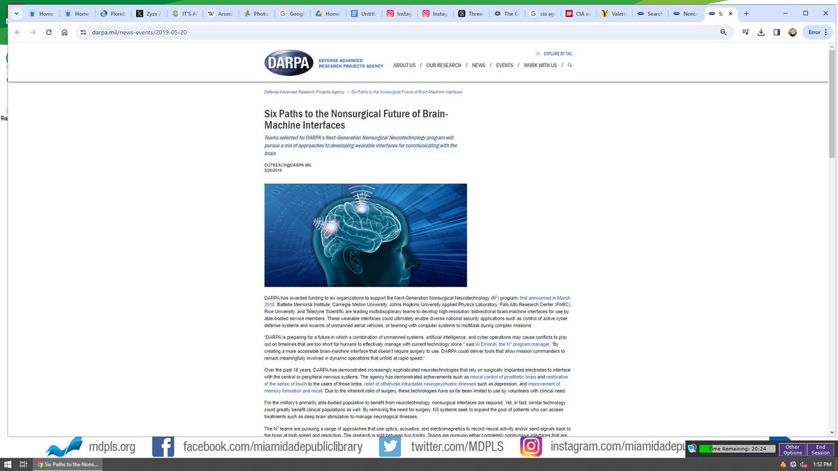 nevercall911's tweet image. @DARPA pages I wanted to save incase they get taken down. For future reference. #TargetedIndividuals #mindcontrol #spatialtechnology