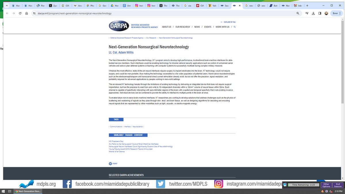 nevercall911's tweet image. @DARPA pages I wanted to save incase they get taken down. For future reference. #TargetedIndividuals #mindcontrol #spatialtechnology