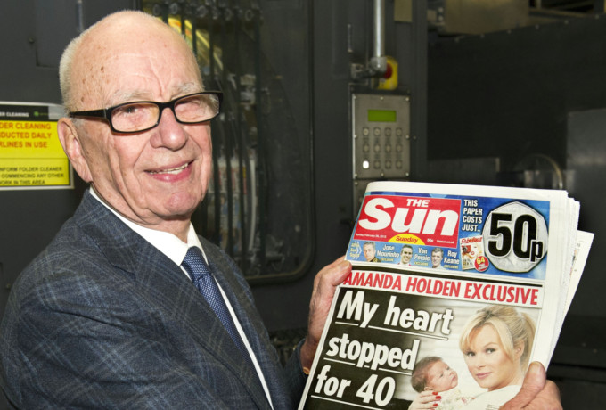 The Sun and Rupert Murdoch blackmailed Hugh Grant into silence today so the evidence for their Phone Hacking scandal wouldn't reach court. It really is time that a criminal trial was brought against Murdoch and Piers Morgan.