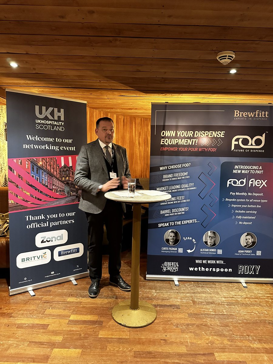 Our Scottish Chair <a href="/chriswaynewills/">Chris Wayne - Wills</a>, CEO of <a href="/CrerarHotels/">Crerar Hotels</a>, opens our networking event this evening.

“<a href="/ukhscotland/">UKHospitality Scotland</a> are continuing to campaign hard, heightening awareness that the Scottish hospitality industry is serving Scotland and our economic contribution”.