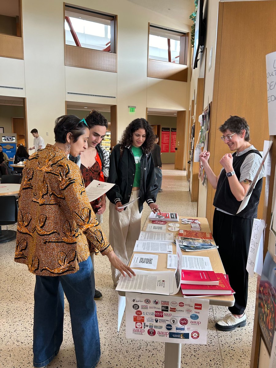 WesleyanAAUP's tweet photo. Our chapter is thrilled to be taking part in the April 17th Day of Action! Come on by (Usdan!) and get agitated, educated, and organized! ##HigherEdFightBack #EduForDemocracy https://t.co/5pQ8P2qKdd