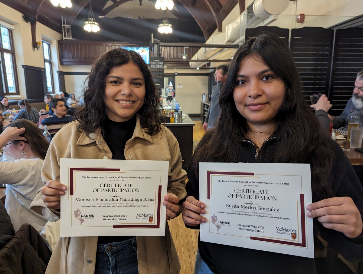 Today we celebrated the inaugural cohort of the first ever Latin American/Latinx Student Mentorship Program at @McMasterU! Many connections and supports were created this term and we can't wait to see what comes next year as we enter Year 2 of the program!