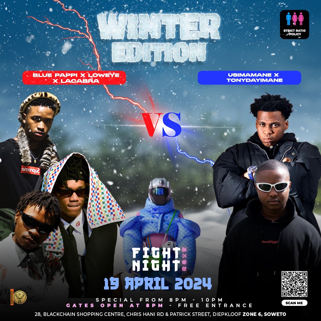 #FightNight - Winter Edition Blue Pappi x Loweye x Lacabra Vs Usimamane x Tonydayimane