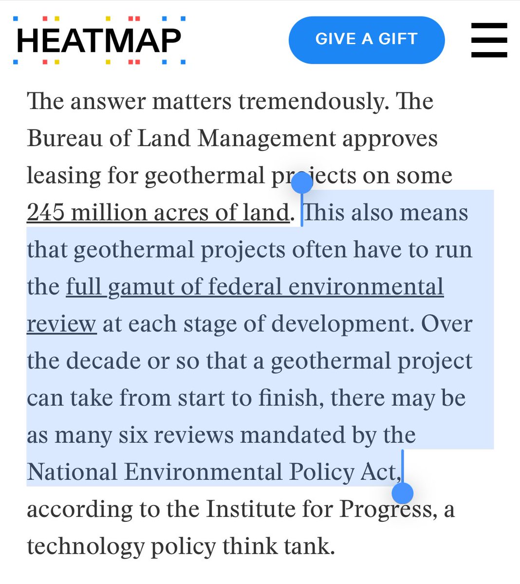 Controversial opinion: Six environmental reviews for one geothermal project is too many.