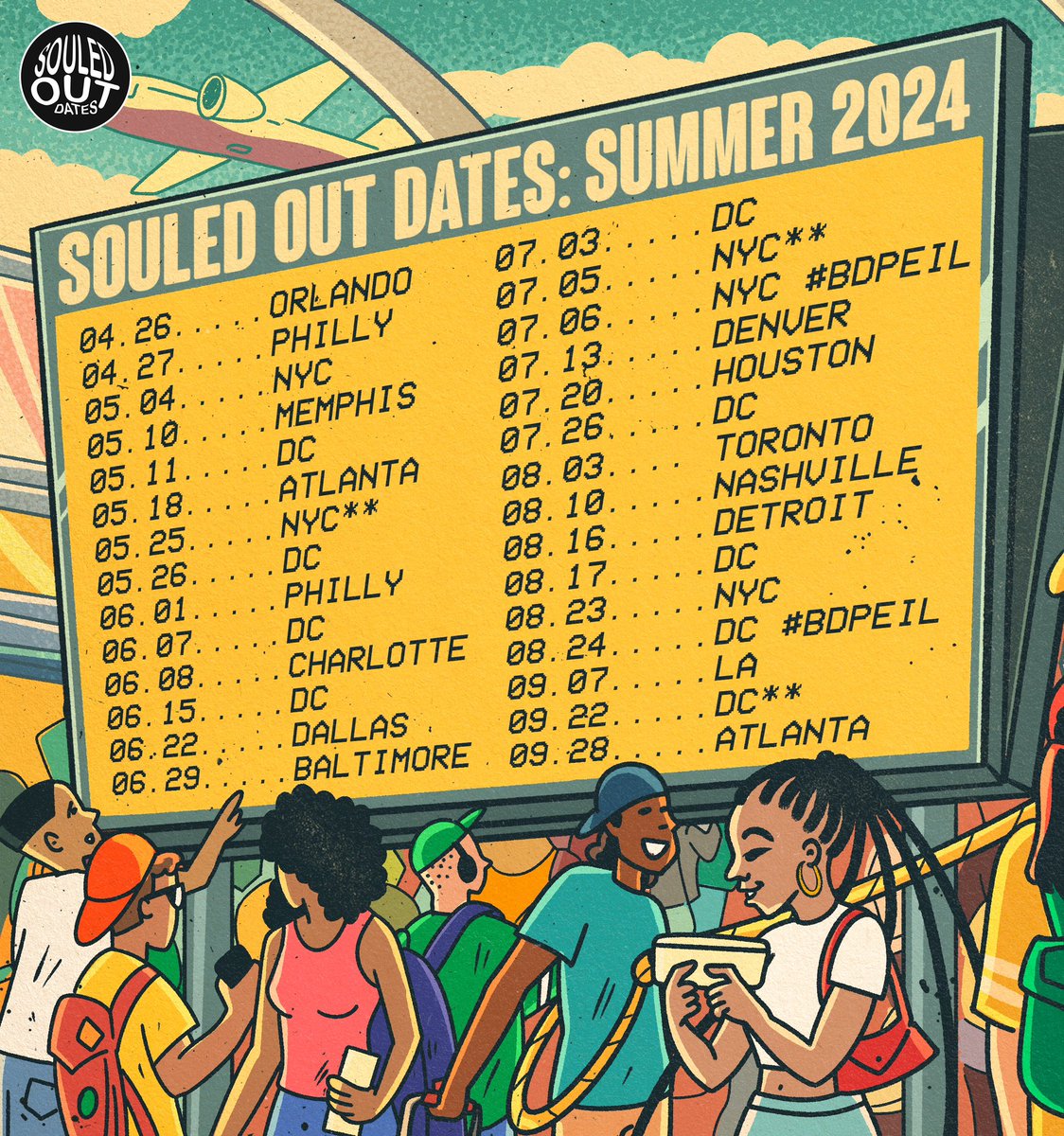 Souled Out Dates summer schedule for the win