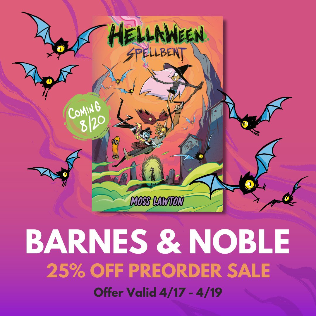 B&N is offering 25% off all pre-orders now through 4/19! Be sure to save your copy of HELLAWEEN: Spellbent, coming soon! #BNPreorder