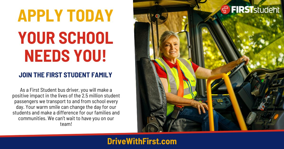 Join the team at @firststudentinc and become a vital part of the IPS community. As a bus driver, you will impact the lives of student passengers daily. Competitive wages, perks, and a supportive community await.