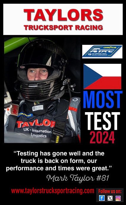 taylorstruckspt's tweet photo. Well that was a blast 💥
3 days testing at Autodrom Most went really well. 🏁🏁🏁
Some of the team are ready to go back to Germany and our driver Mark Taylor on a plane with other members of the team, UK bound🏁🏁
#FIAETRC #taylorstrucksportracing #onetruckfamily https://t.co/AIeGIuNxuh