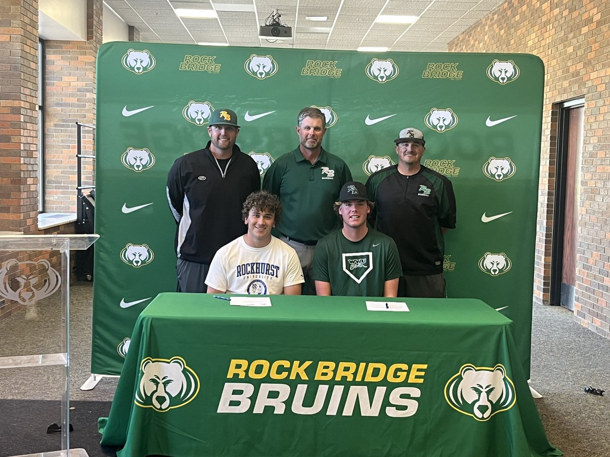 What an exciting time yesterday for Cade (Rockhurst University) and Carter (William Woods University). So excited for what the future holds for these two.