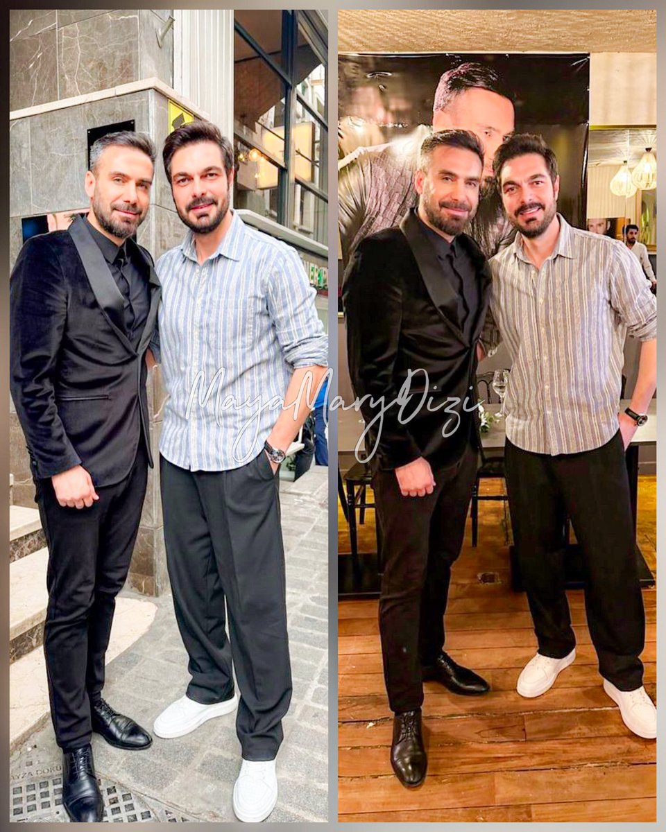 Both of them are proud of each other and their friendship. Polite, respectful, humble 🥹🤍 ~ to many more 🖤 

#HalilİbrahimCeyhan #AdnanKoç #BeZalim