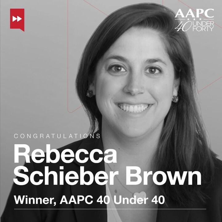 Congratulations to Targeted Victory's own @RebeccaSchiebs on being named to @TheAAPC's 40 Under 40 list!