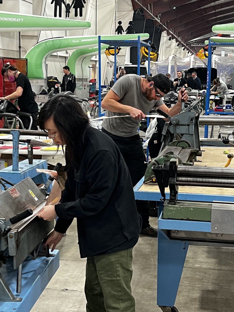 At Skills Canada BC 30th Annual Provincial Competition! #SkillsCanadaBC #ProvincialCompetition2024 #sheetmetaltrade #SMITB #SMWTC #SMARTLocalUnion280 #classes #jobs #training #journeyperson #apprentice #apprenticeshiptraining #sheetmetalworkers