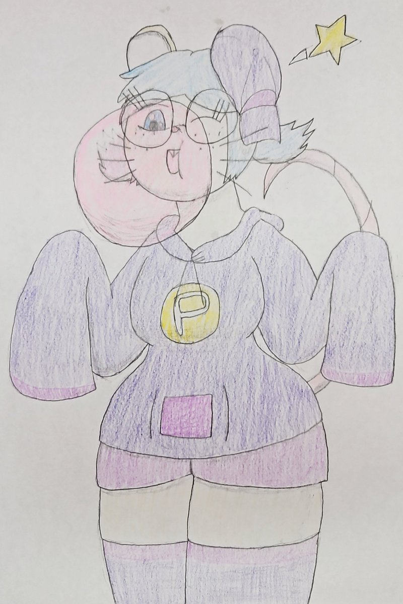 My half of an art trade with the wonderful @GBalloon7 

I love his Tesoro so much that he just asked me to draw her blowing bubblegum and being cute! How could I say no?