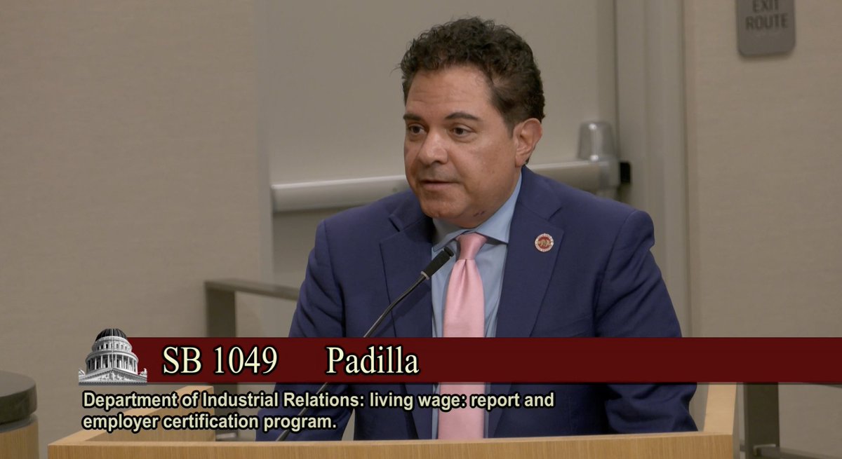 #SB1049 moves on to the Senate Appropriations Committee! 🙌 We're proud sponsors of this bill, which would establish a Living Wage Formula & create a business cert program, a voluntary program that would certify businesses as “Living Wage Employers'/“Living Wage Businesses”
