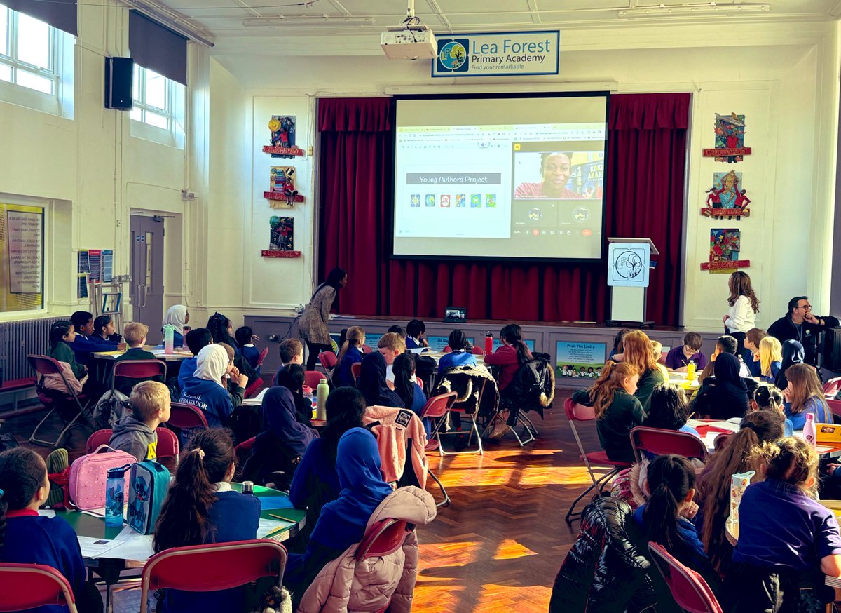 All 6 Midlands @AETAcademies schools came together today for our young authors project led by the wonderful @LFP_MissEvans & @MissThompsonAHT & joined by published author @MariaMotunrayo! @Anglesey_AET @beacon_aet @fourdwellingspa @lea_forest_aet @MontyAcademy @PercyShurmerAET