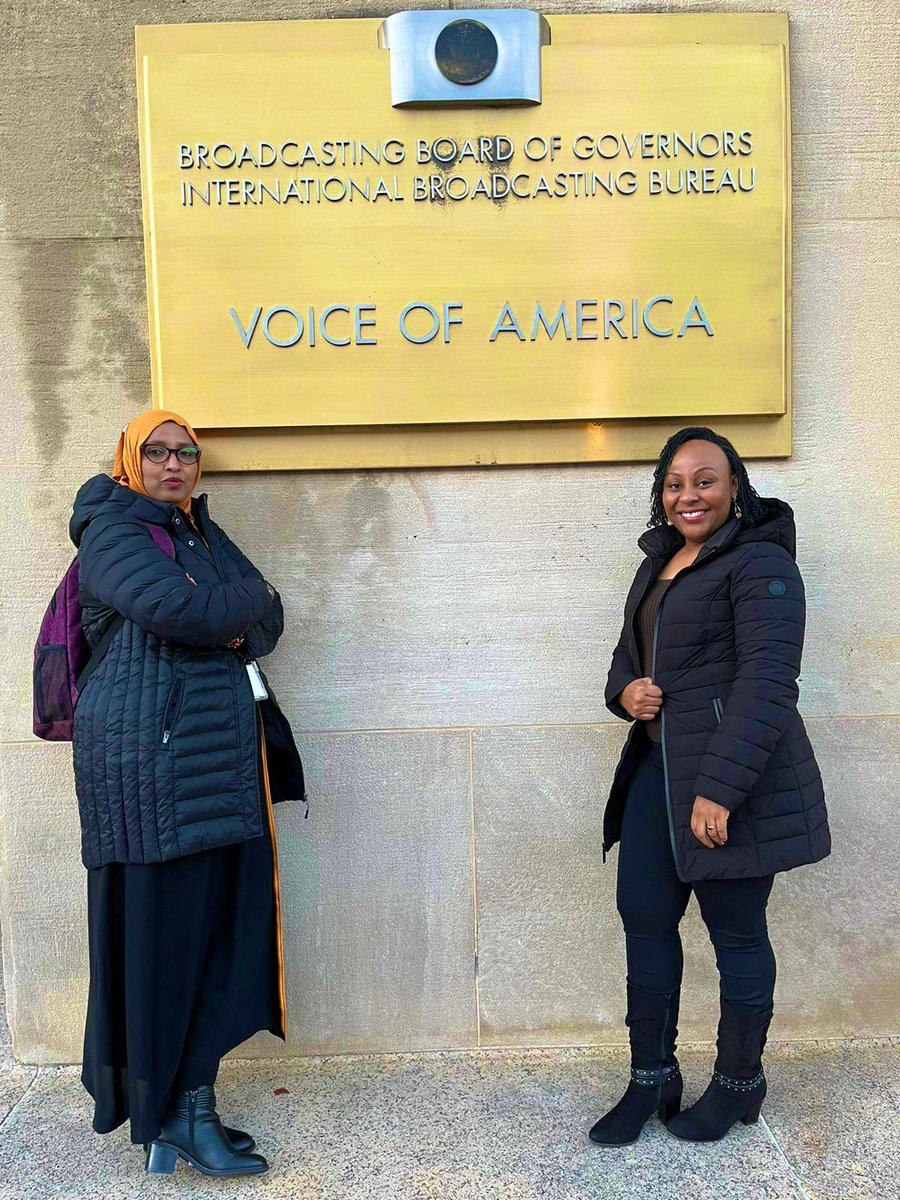 Earlier today, I accompanied IGAD’s Executive Secretary @DrWorkneh to @VOANews offices in Washington DC. Though briefly, I got an opportunity to say hi to my former colleagues from #Kenya. Hubba Abdi and @VOAVinceMakori who hosted the ES on Straight Talk Africa. Thank you