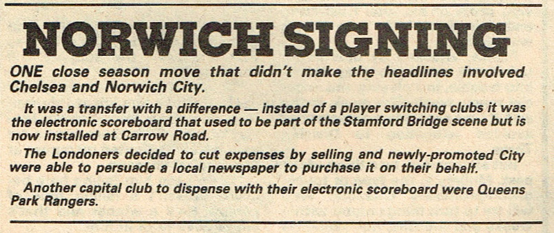 Norwich signing #NorwichCity #Shoot! 1982-09-25