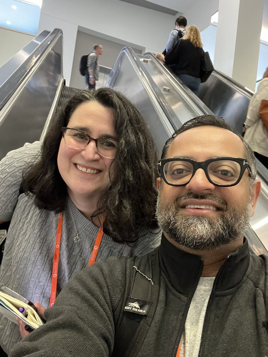 Great to see @SocietyHospMed PIT Committee friend @palettala at #AIMW24. Had to grab that selfie on the escalator ha!