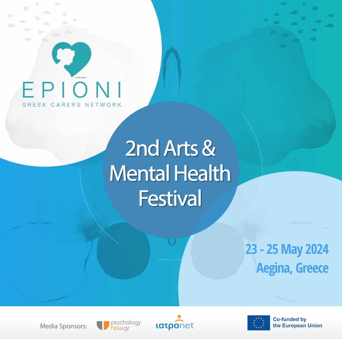 🙏We are excited to welcome professionals, artists, mental health users, and family members to the Island of Aegina, Greece, from May 23 to 25, 2024, as part of the 2nd Arts and Mental Health Festival. <a href="/EufProject/">EUF Project</a> <a href="/Sharing4Emp/">Sharing4Employment</a> <a href="/SharE4Eldery/">SharE4Elderly</a> <a href="/europaidants/">EUROPAIDANTS</a> <a href="/EUFAMI/">EUFAMI</a> <a href="/EASPD_Brussels/">EASPD</a>