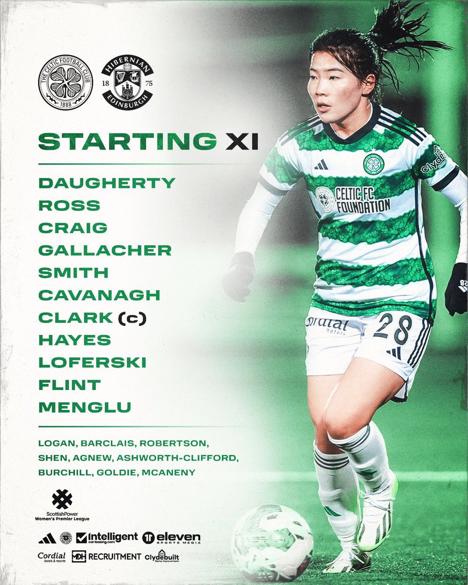 Daugherty back between the sticks and Loferski back in the front three. Lu replaces LAC on the left and Jenny Smith gets a start. Here we go… #COYGIG
