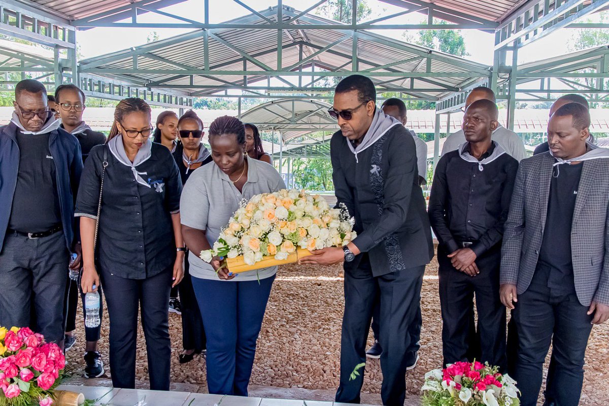 CompassionRWA's tweet photo. Yesterday,@CompassionRWA joined Rwandans to honor the memory of those lost in the 1994 #GenocideAgainstTutsi . It was a day of solemn reflection, marked by meaningful dialogues and visits to sites like the Kicukiro Memorial Site and Gahanga, where we met genocide survivors. https://t.co/yuJE0JYWV6