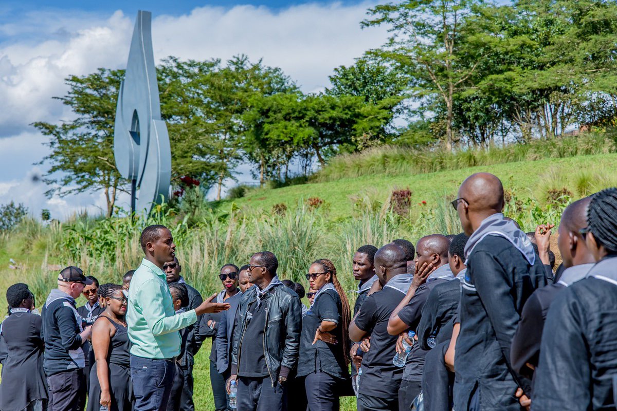 CompassionRWA's tweet photo. Yesterday,@CompassionRWA joined Rwandans to honor the memory of those lost in the 1994 #GenocideAgainstTutsi . It was a day of solemn reflection, marked by meaningful dialogues and visits to sites like the Kicukiro Memorial Site and Gahanga, where we met genocide survivors. https://t.co/yuJE0JYWV6