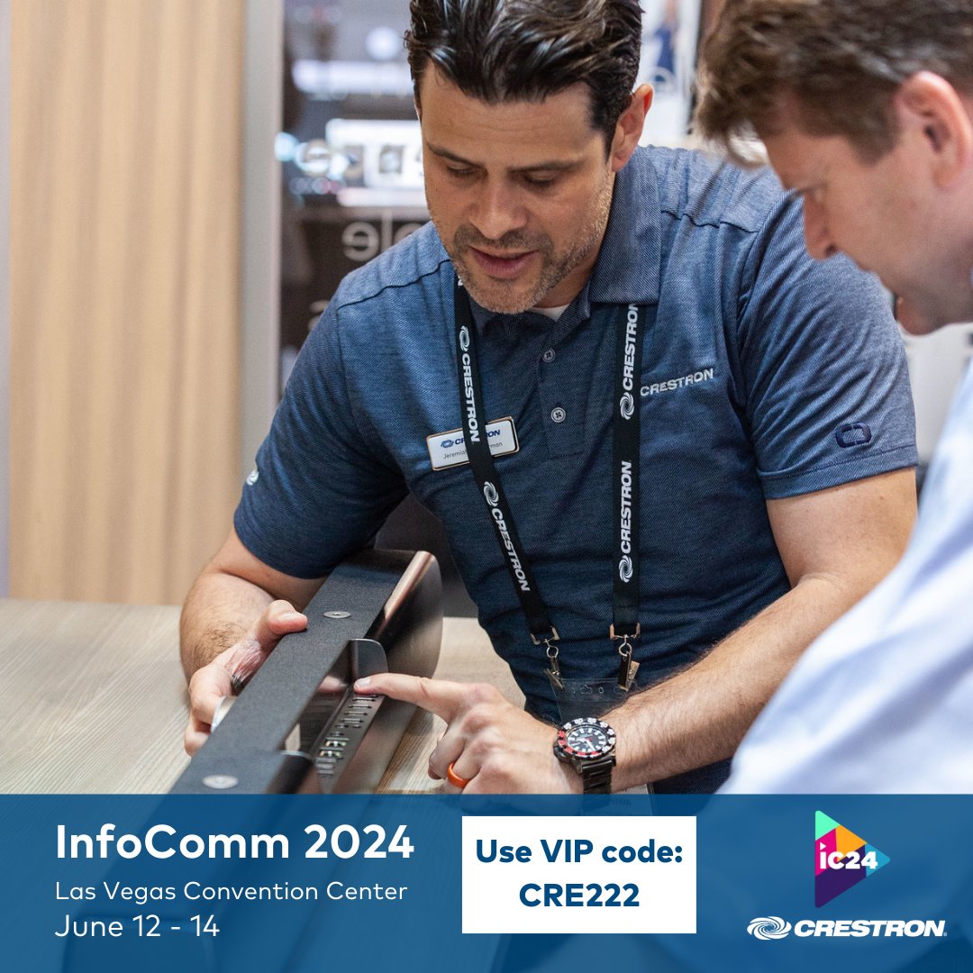 Join us at InfoComm 2024 and get hands-on with our newest innovations and products. Learn how they work, how to install them, and how they can elevate your experience. InfoComm is June 12 – 14, in Las Vegas. Don’t miss it! Register now with code CRE222. ow.ly/w9so50RcG7R
