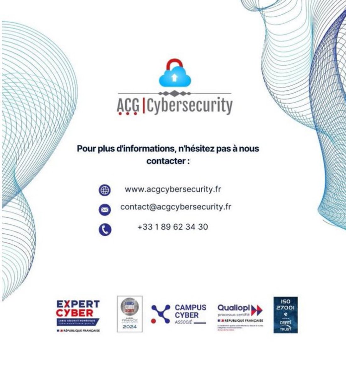 Ne manquez pas nos formations certifiantes ISACA ! 
Les formations #CISA, #CISM, #CRISC sont disponibles en France, et délivrées par ACG Cybersecurity, pure player de la Cybersécurité