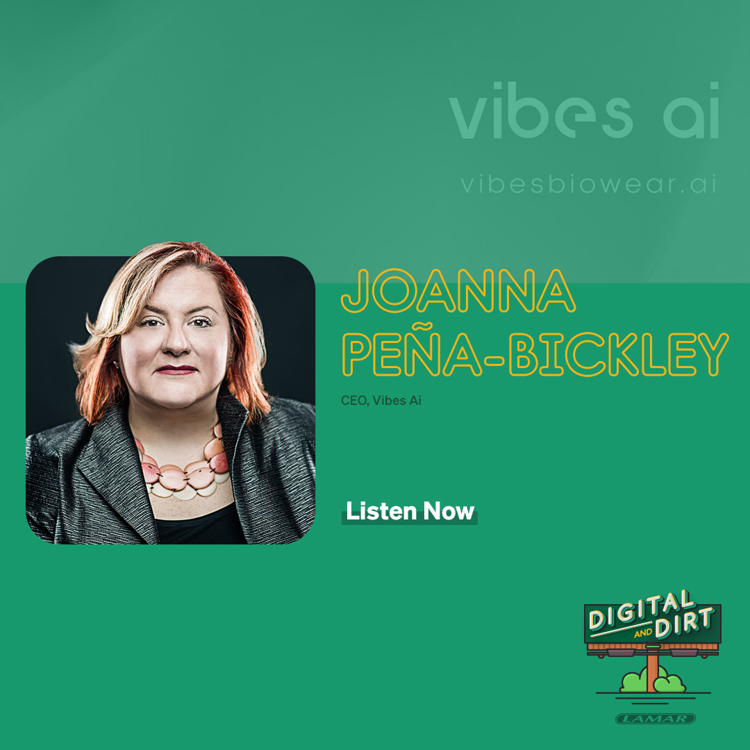 Vibes Ai is investing in technology to protect our physical and mental health and preserve relationships with our world and one another. CEO Joanna Pena-Bickley joins this week’s podcast to discuss the importance of human connection in an AI-driven world. lamar.com/digitalanddirt…