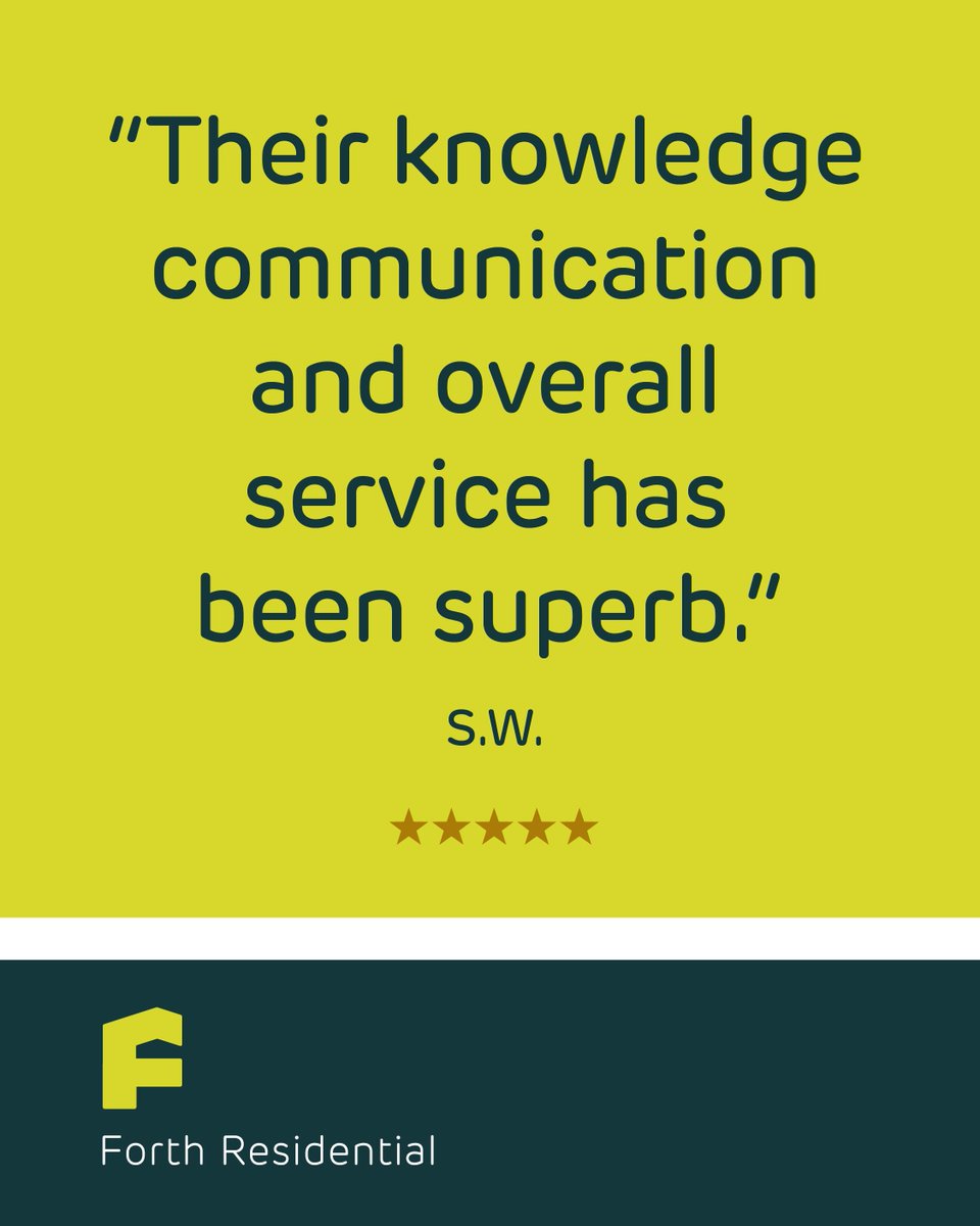 ForthResLetting's tweet photo. Always happy to receive a good review.  Get in touch to see how we can help if you are looking for a good agent or a new home ⭐ ⭐ ⭐ ⭐ ⭐ https://t.co/MgY1bDhJ9p