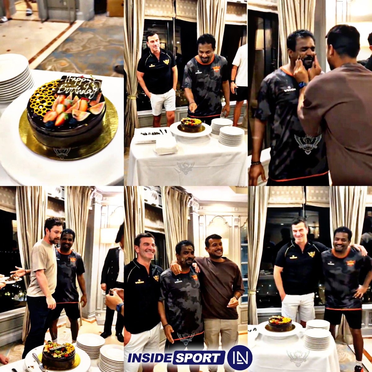 InsideSportIND's tweet photo. Birthday celebrations of Muttiah Muralitharan in the SRH camp ππ
π·:- SRH
#MMuralitharan #HAPPYBIRTHDAY #SRH #IPL2024 #Insidesport #crickettwitter https://t.co/Ld4pCnEX0u