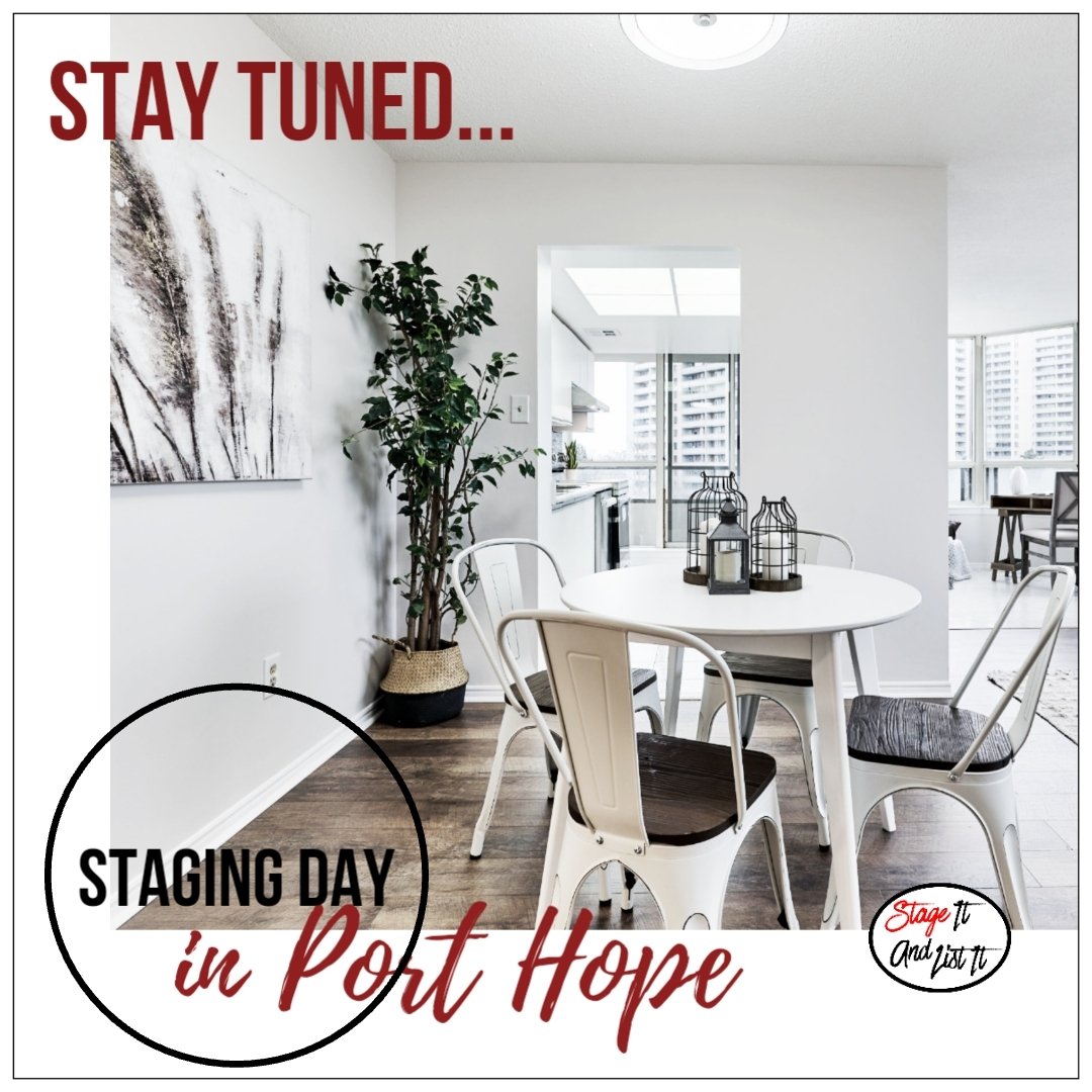 Shout-out to our fabulous Staging Crew staging out in the rain today! #StagingDay in Port Hope ❤️. Stay tuned. Styled by @stageitandlistit.
.
.
#stageitandlistit #homestaging #stagingsells #staging #staginghomes #realestatestaging #stagedtosell #stagerlife #homestager