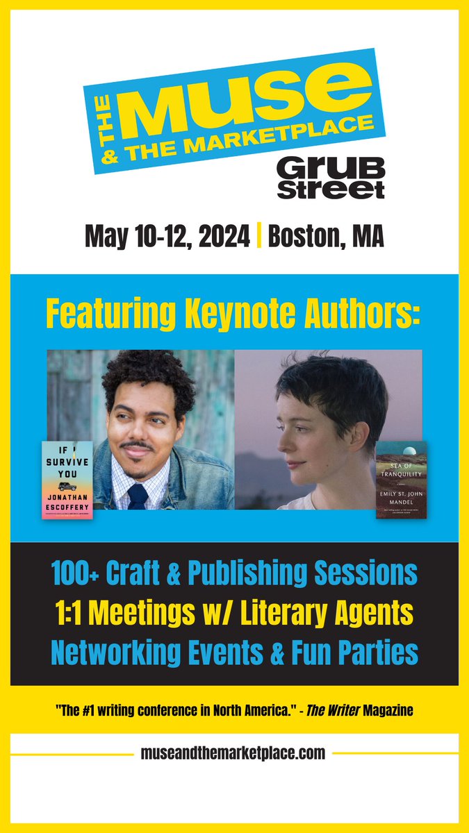 Cant wait to be a part of Muse & the Marketplace next Month. I'll be talking about all things #Florida and #writing for #Muse24 and @GrubWriters Hope to see and meet you all there