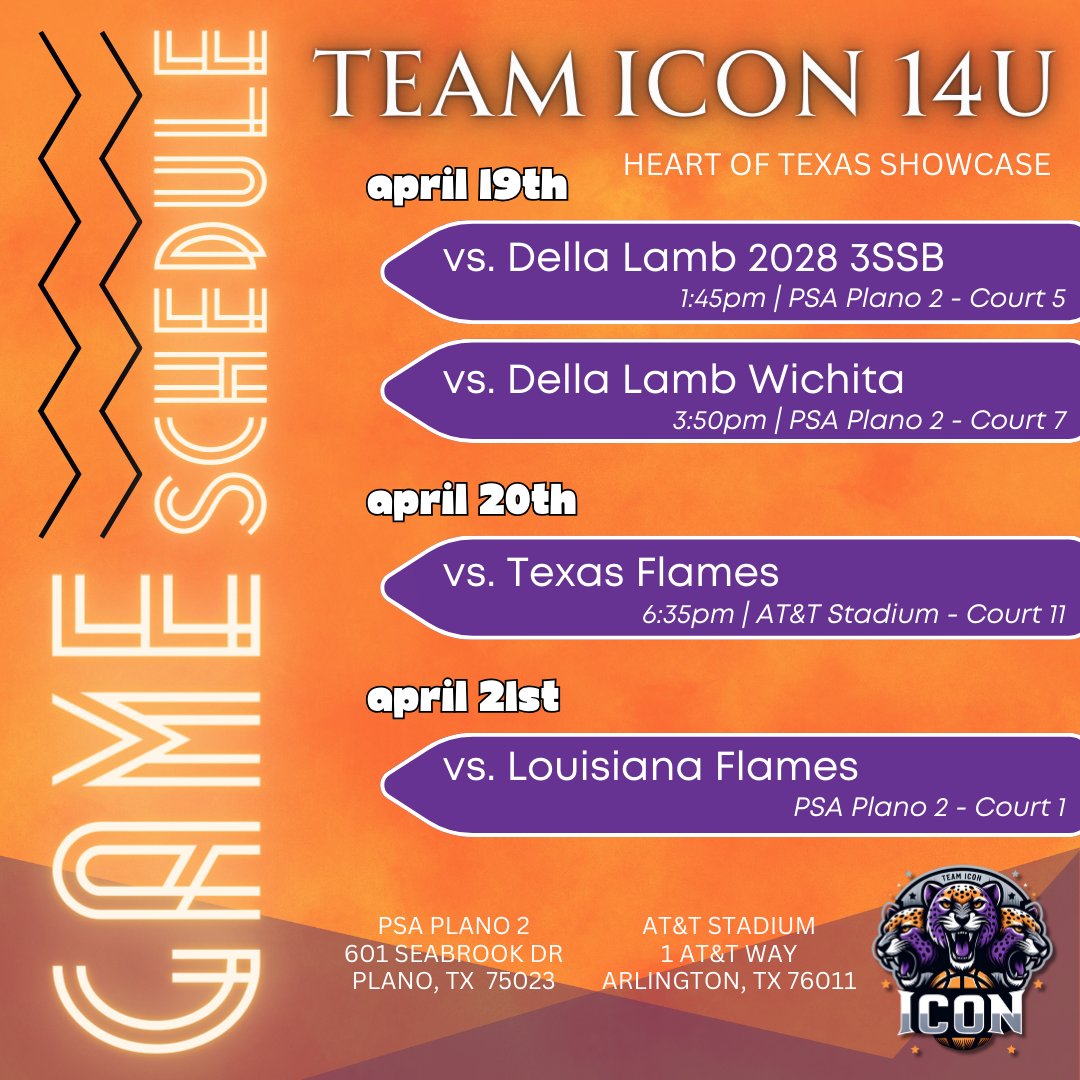 📍Headed to the DFW‼️ This coming weekend, I get the privilege of covering @TeamIconAR's 14U team. These ladies went 6-0 in the Northwest Arkansas Showcase, & it was their very 1st tournament together. The Heart of Texas is gonna be 🔥 & I'll have coverage all weekend long.