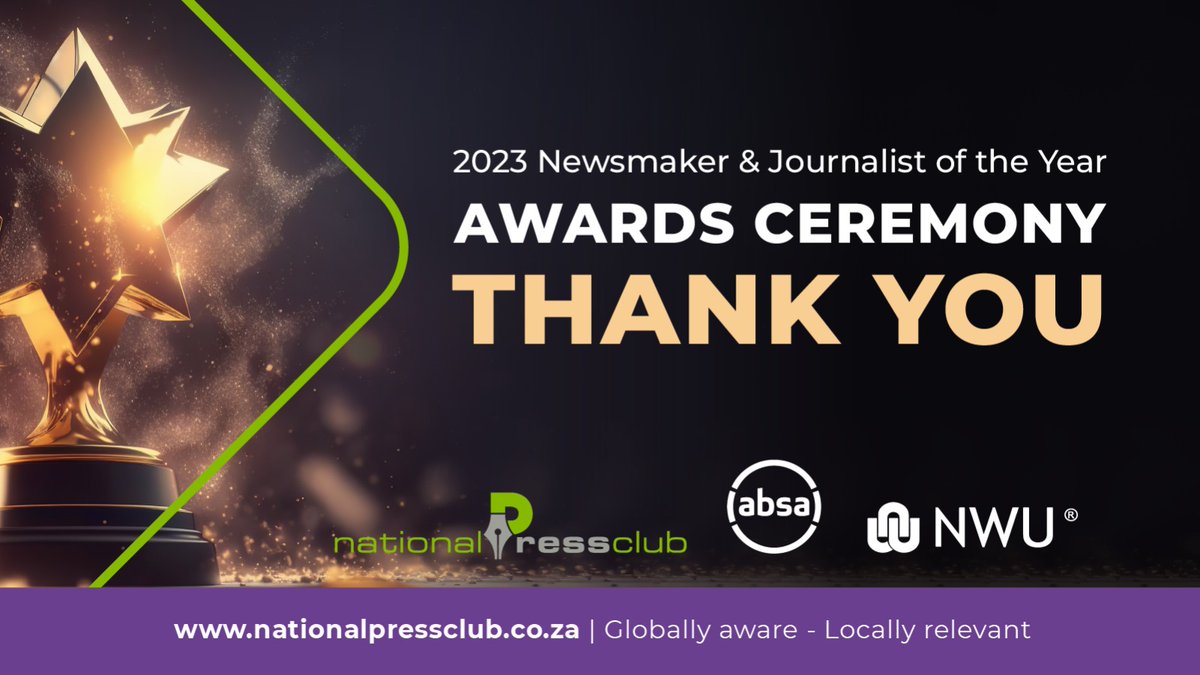npclub's tweet photo. Congratulations! 👏Winners (part two):
Radio: Features/ Investigative/ Actuality Journalist of the Year:
JABULANI oa-AFRIKA/ LIZETTE LABUSCHAGNE/ SUZANNE PAXTON - SABC News
Television: News Journalist of the Year:
ZIKHONA TSHONA - Newzroom Afrika https://t.co/btRHVO1Bz8