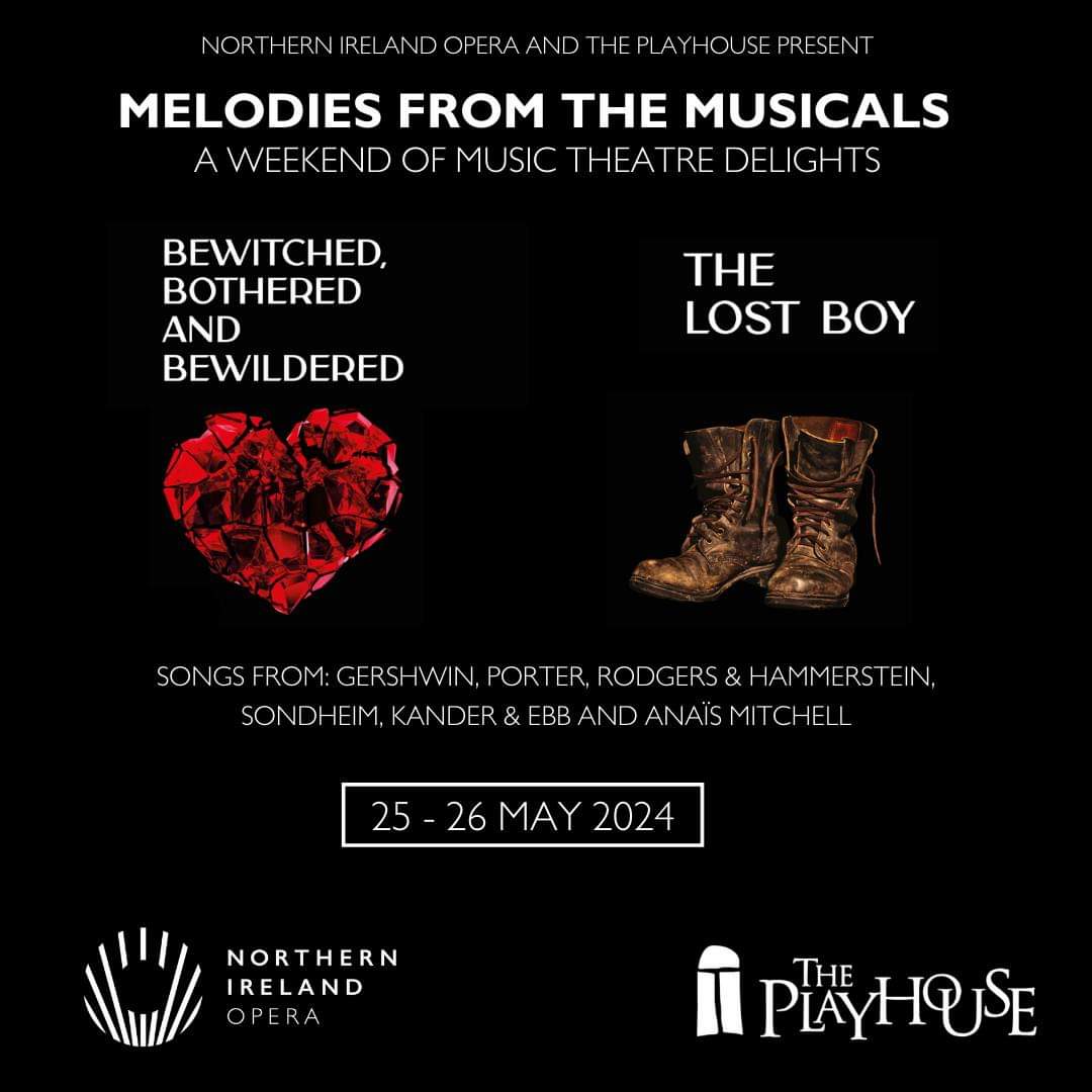 𝐀 𝐖𝐄𝐄𝐊𝐄𝐍𝐃 𝐎𝐅 𝐌𝐔𝐒𝐈𝐂 𝐓𝐇𝐄𝐀𝐓𝐑𝐄 𝐃𝐄𝐋𝐈𝐆𝐇𝐓𝐒

@NIOpera & The Playhouse have moved the performance of 'The Lost Boy' to Sunday 26th May, so the last two #SalonSeries shows happen together on the same jam-packed weekend of musical melodies! 🎼

Firstly,