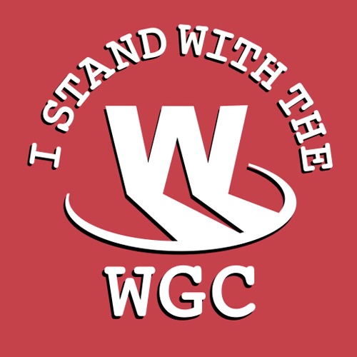 I wanted to vote 'YES' today...but I guess I'm not eligible yet. I was so hyped up too! 

Yeesh! Anyways- Writers, I stand with y'all!
#IStandWithTheWGC #WGCStrong