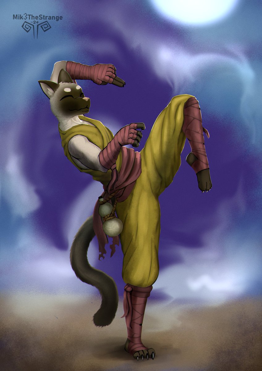 Mik3TheStrange's tweet photo. muh dnd char - Tabaxi monk https://t.co/WJSifXXwTl