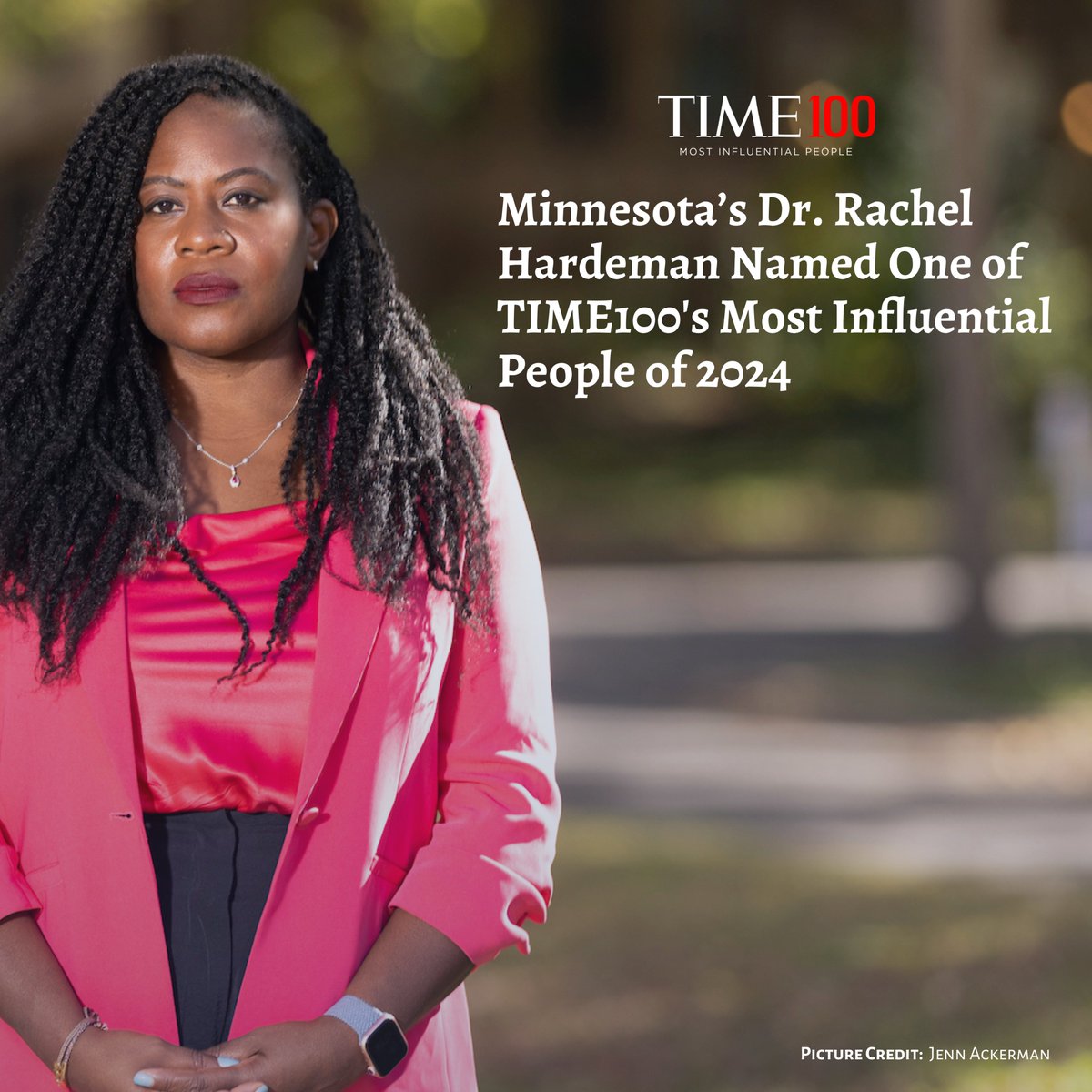 Dr. Rachel Hardeman's antiracism and health equity research at the University of Minnesota certainly is something to celebrate. Her community-based approach has made a real difference for people all across the state. Congrats on this honor, Dr. Hardeman!