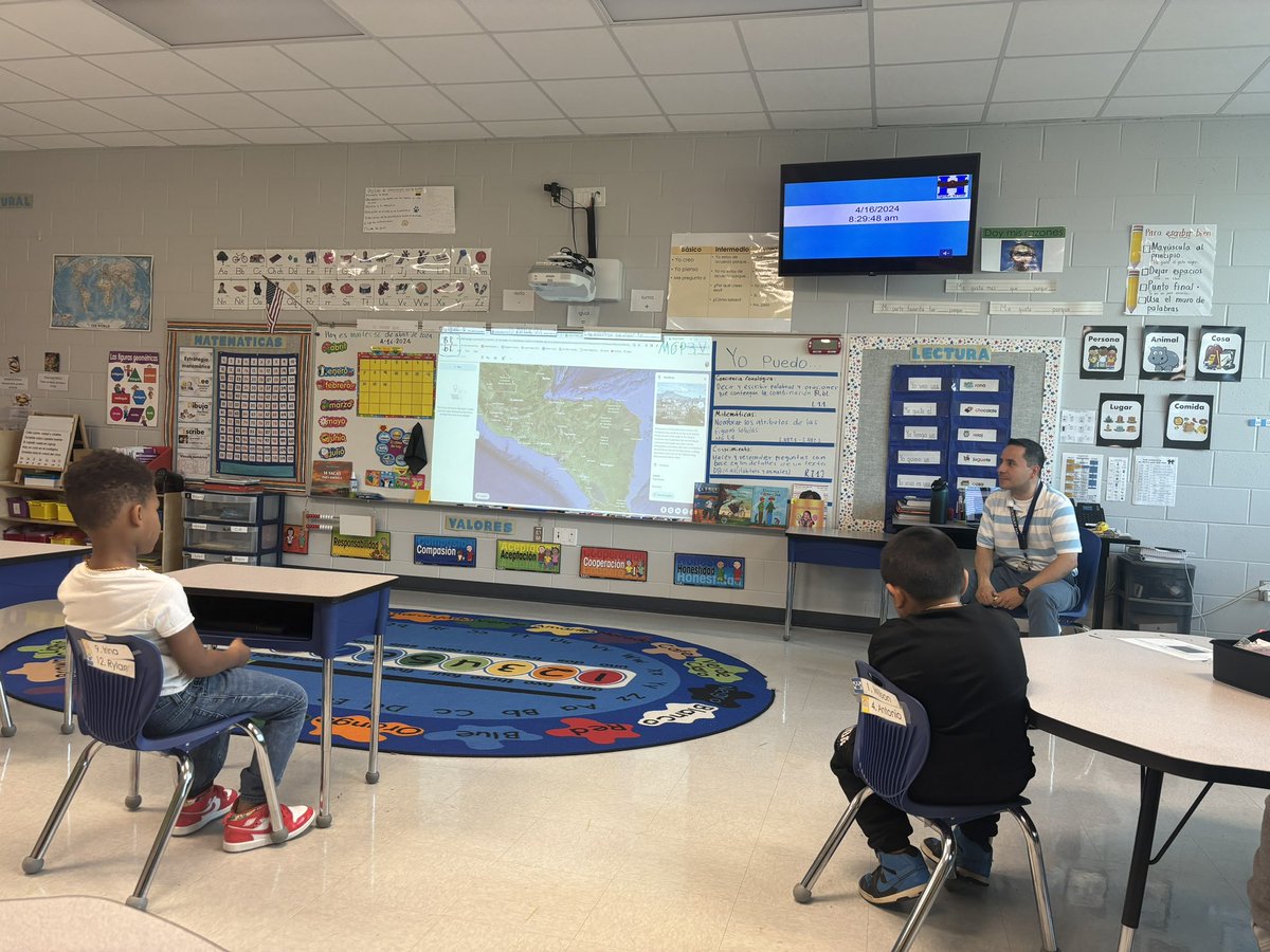EL Department GCS (@ellgcs) on Twitter photo We love visiting, the @gcschoolsnc Teacher of the year, Mr. Marin-Mesa 's Dual Language class at <a href="/HunterElemGSO/">Hunter Elementary School</a> . Today we've virtually traveled all around Latin America to learn about countries and their geography ! #bettertogether We love visiting, the @gcschoolsnc Teacher of the year, Mr. Marin-Mesa 's Dual Language class at <a href="/HunterElemGSO/">Hunter Elementary School</a> . Today we've virtually traveled all around Latin America to learn about countries and their geography ! #bettertogether